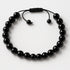 Bracelet réglable coulissant onyx Brésil A boules 8mm - La Boite à Cailloux