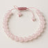 Bracelet réglable coulissant quartz rose Brésil A boules 8mm - La Boite à Cailloux