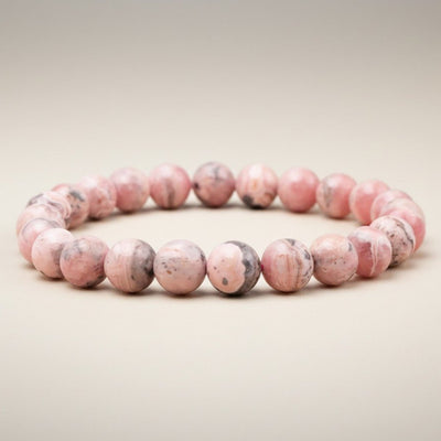 Bracelet rhodochrosite Argentine A (boules 7-8mm)
