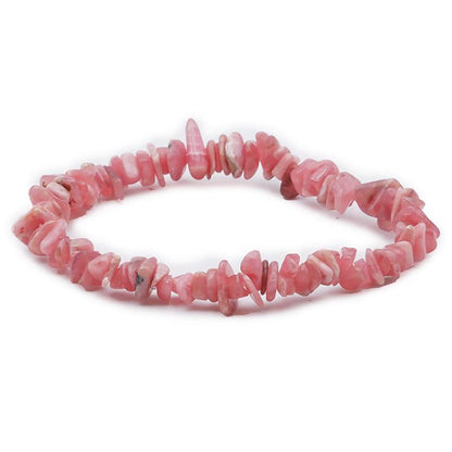 Bracelet rhodochrosite Argentine A+ (perles baroques) - La Boite à Cailloux