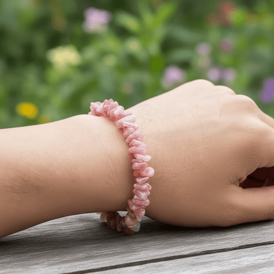 Bracelet rhodochrosite Argentine A+ (perles baroques)