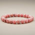 Bracelet rhodochrosite Argentine AA (boules 5,5 - 6,5mm) - La Boite à Cailloux