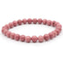 Bracelet rhodonite Australie A (boules 5 - 6mm) - La Boite à Cailloux