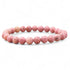 Bracelet rhodonite Australie A (boules 7 - 8mm) - La Boite à Cailloux
