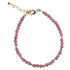 Bracelet rhodonite Australie AAA argent 925 (boules 4mm) - La Boite à Cailloux