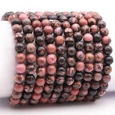 Bracelet rhodonite Madagascar A (boules 7-8mm)