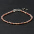 Bracelet rhodonite perles facettées argent 925 - La Boite à Cailloux