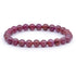 Bracelet rubis Inde AB (boules 6 - 7mm) - La Boite à Cailloux