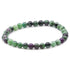 Bracelet rubis sur zoisite Tanzanie A (boules 5 - 6mm) - La Boite à Cailloux