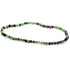 Bracelet rubis sur zoisite Tanzanie A (perles facettées 2 - 3mm) - La Boite à Cailloux