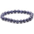 Bracelet saphir bleu Inde A (boules 7 - 8mm) - La Boite à Cailloux