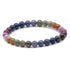 Bracelet saphir multicolore trié Inde A (boules 5 - 6mm) - La Boite à Cailloux