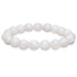 Bracelet sélénite Maroc AA (boules 10mm) - La Boite à Cailloux