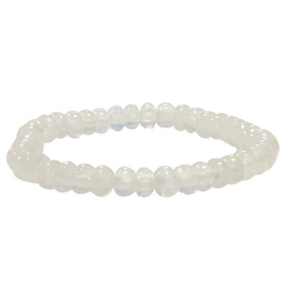 Pulsera selenita Marruecos AA (cuentas redondas 5-6mm)