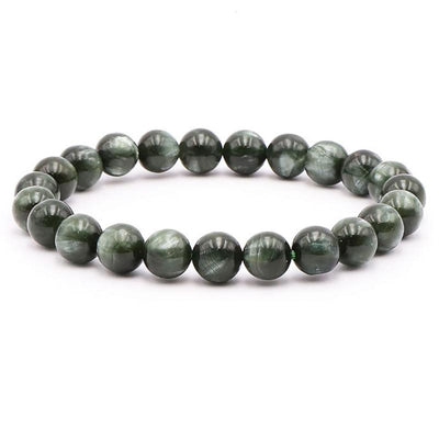 Bracelet séraphinite Russie AA+ (boules 8-9mm)