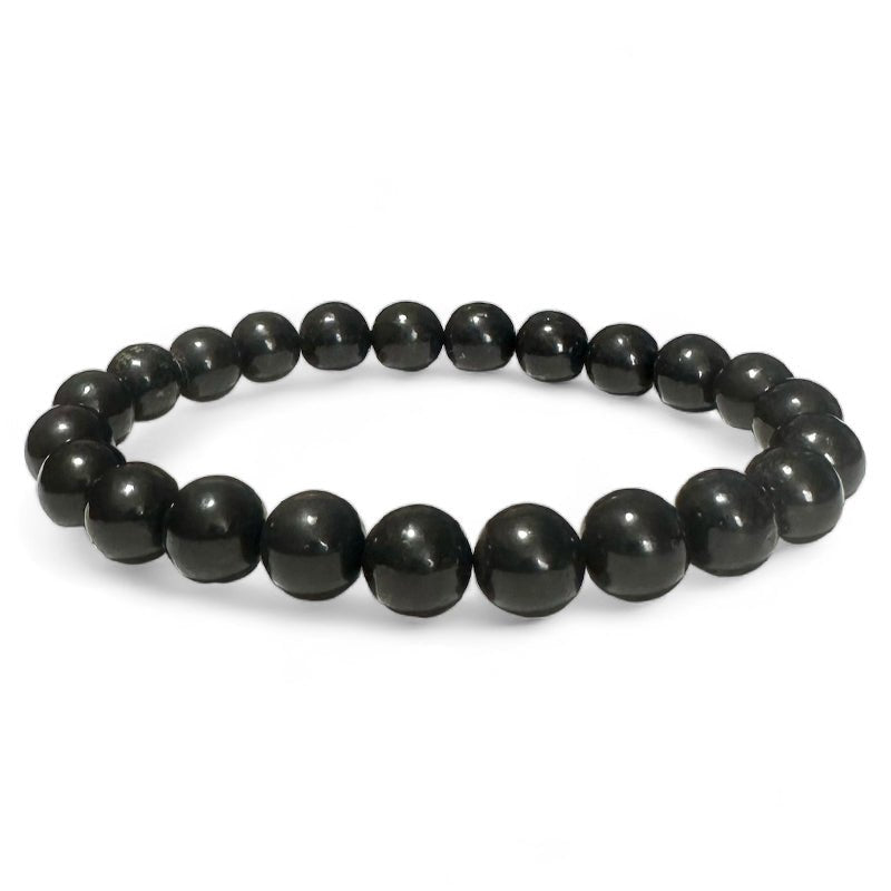 Bracelet shungite Russie A (boules10mm) - Taille L - La Boite à Cailloux