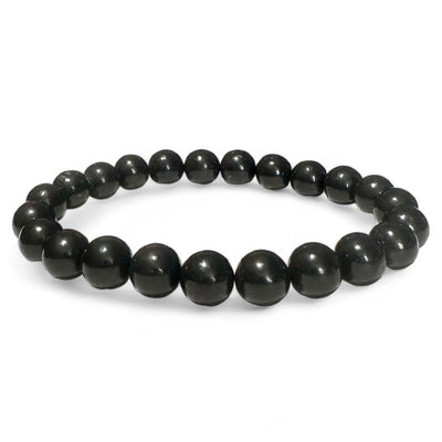 Pulsera de Shungit Rusia A (bolas de 10mm) - Talla L