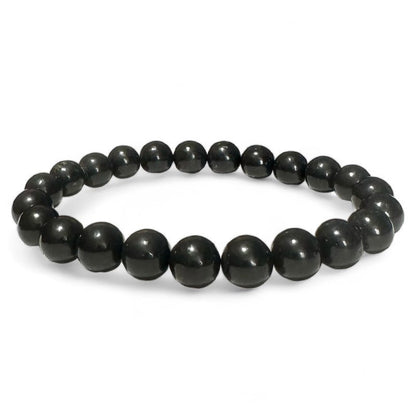 Bracelet shungite Russie A (boules10mm) - Taille L - La Boite à Cailloux
