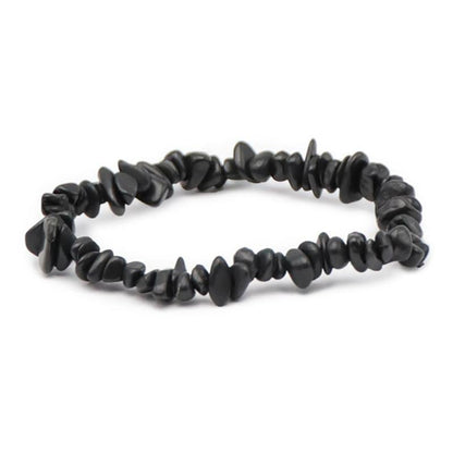 Bracelet shungite Russie A (perles baroques) - La Boite à Cailloux