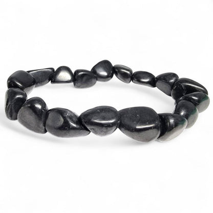 Bracelet shungite Russie A (pierres roulées) - La Boite à Cailloux