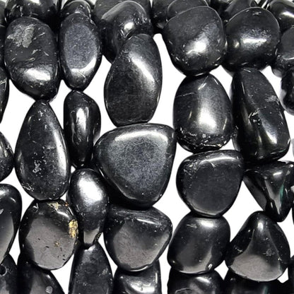 Bracelet shungite Russie A (pierres roulées) - La Boite à Cailloux