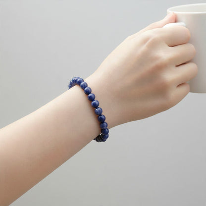 Bracelet sodalite Brésil A (boules 7-8mm) - La Boite à Cailloux