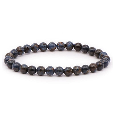 Pulsera de espinela azul Sri Lanka A+ (bolas 5-6mm)