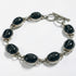 Bracelet en spinelle étoilé du Sri Lanka AA avec cabochons ovales sertis en argent 925
