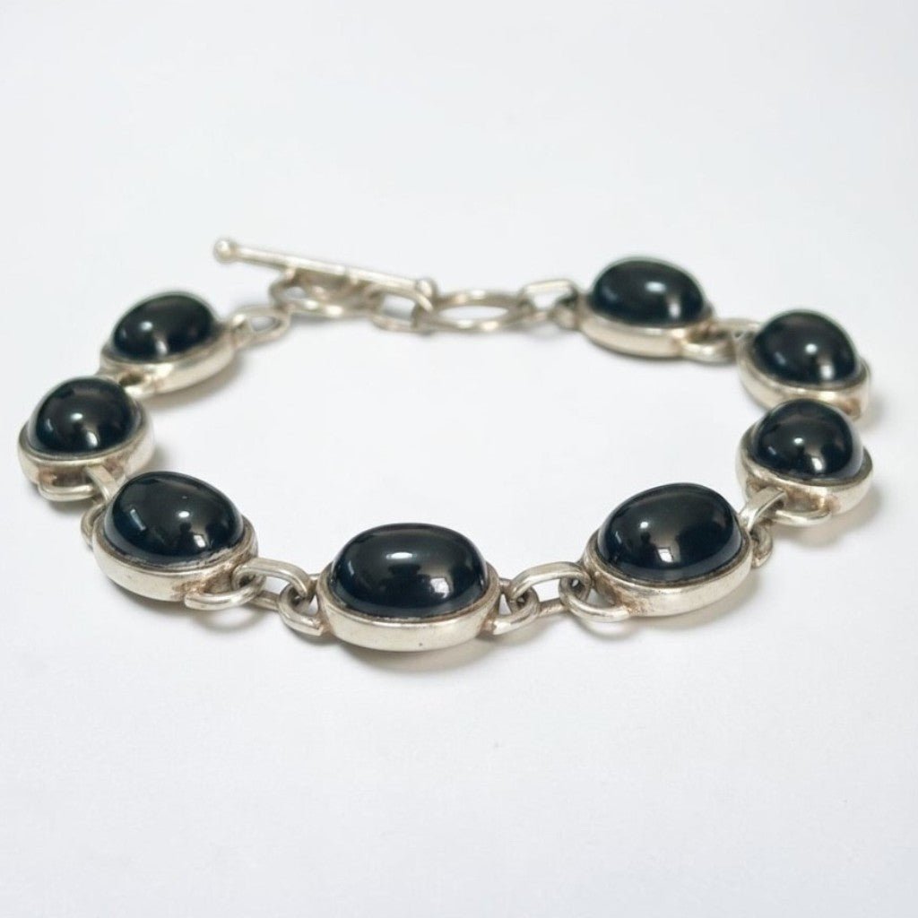 Bracelet spinelle étoilé Sri Lanka AA argent 925 - La Boite à Cailloux