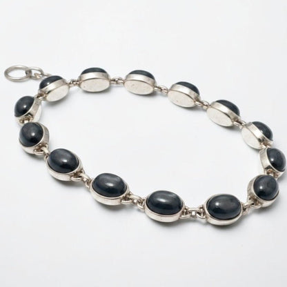 Bracelet spinelle étoilé Sri Lanka AA argent 925 - La Boite à Cailloux