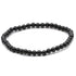 Bracelet spinelle noir Thaïlande A (boules 3 - 4mm) - La Boite à Cailloux