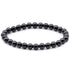 Bracelet spinelle noir Thaïlande A (boules 7 - 8mm) - La Boite à Cailloux