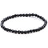 Bracelet spinelle noir Thaïlande A (perles facettées 3 - 4mm) - La Boite à Cailloux