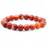 Bracelet taille enfants agate bandée A (boules 7 - 8mm) - La Boite à Cailloux