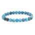 Bracelet taille enfants apatite bleue A+ (boules 5 - 6mm) - La Boite à Cailloux