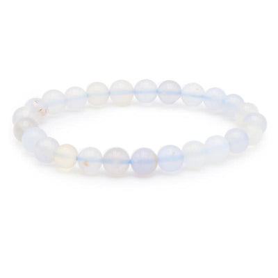 Pulsera infantil de calcedonia azul talla A (bolas 5-6mm)