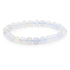 Bracelet taille enfants calcédoine bleue A (boules 5 - 6mm) - La Boite à Cailloux