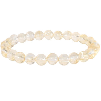 Bracelet taille enfants Citrine naturelle Madagascar A (boules 5 - 6mm) - La Boite à Cailloux