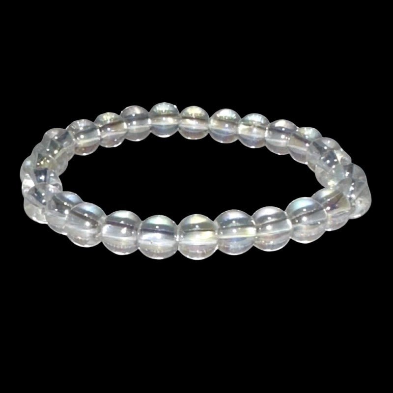 Bracelet taille enfants cristal angel aura Brésil A (boules 5 - 6mm) - La Boite à Cailloux