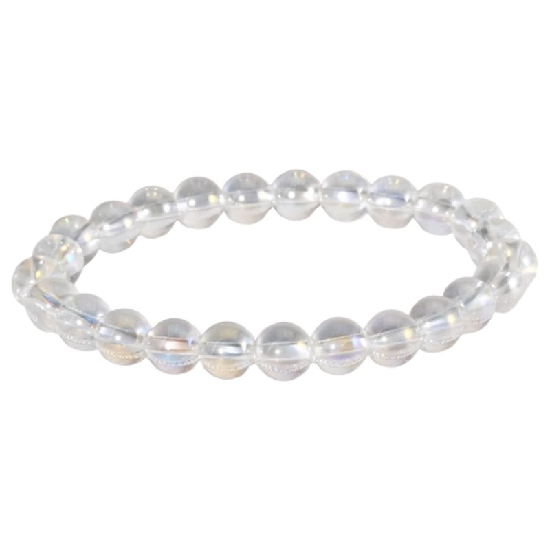 Bracelet taille enfants cristal angel aura Brésil A (boules 5 - 6mm) - La Boite à Cailloux