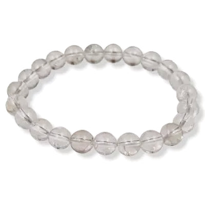 Pulsera talla infantil cristal de roca Brasil A (bolas 3-4mm)
