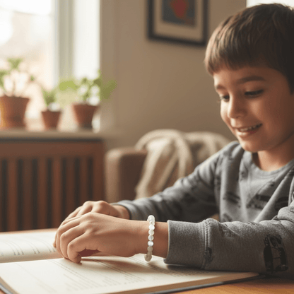 Bracelet taille enfants labradorite AAA (boules 5,5 - 6,5mm) - La Boite à Cailloux