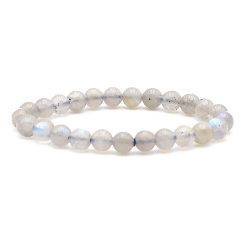 Bracelet taille enfants labradorite AAA (boules 5,5 - 6,5mm) - La Boite à Cailloux