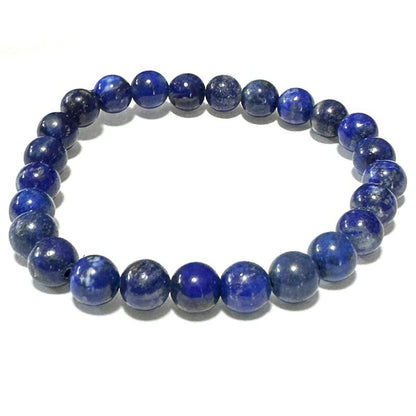 Bracelet taille enfants lapis lazuli AA (boules 5 - 6mm) - La Boite à Cailloux