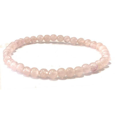 Pulsera talla infantil morganita (berilos rosas) AA (bolas 3-4mm)