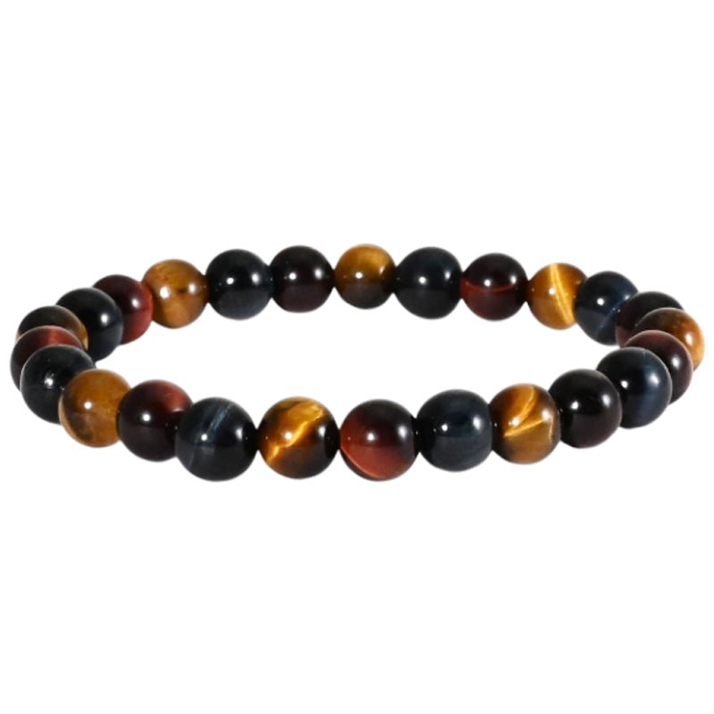 Bracelet taille enfants multi - oeil A (boules 5 - 6mm) - La Boite à Cailloux
