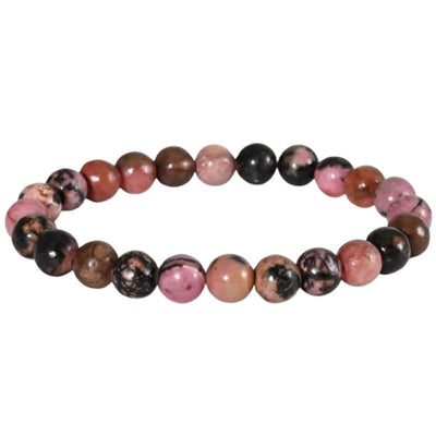 Bracelet taille enfants rhodonite Madagascar (boules 5-6mm)