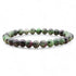 Bracelet taille enfants rubis sur zoisite (boules 5 - 6mm) - La Boite à Cailloux