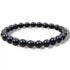 Bracelet taille enfants Tourmaline noire Brésil A (boules 5 - 6mm) - La Boite à Cailloux