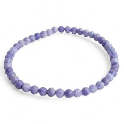 Bracelet tanzanite A (perles facettées 3-4mm)